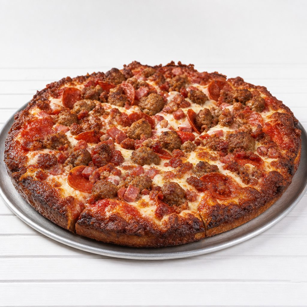 10x14 All Meat Pizza.