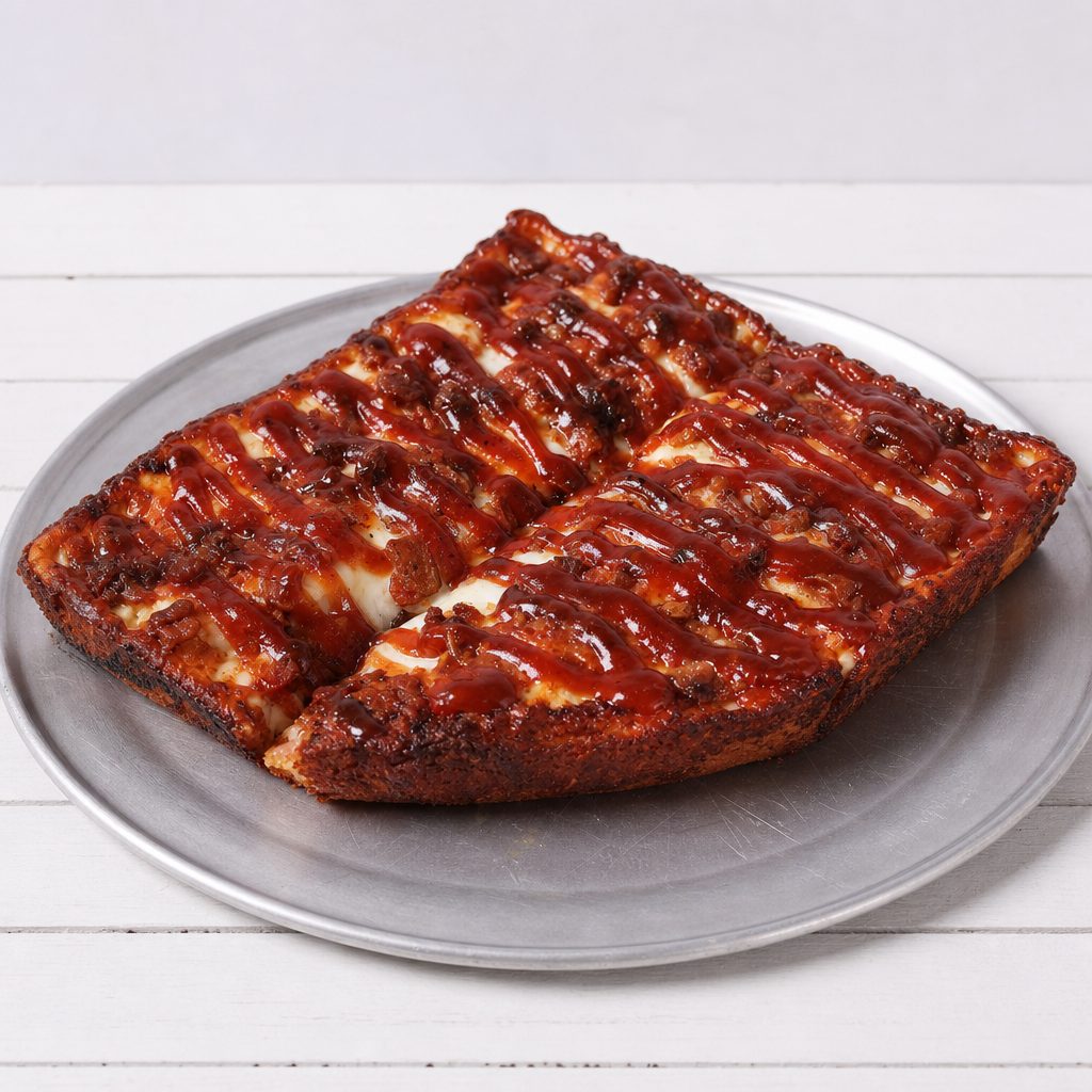 6x6 BBQ Chicken Pizza.