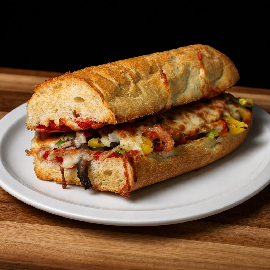 12” Veggie Pizza Sub.