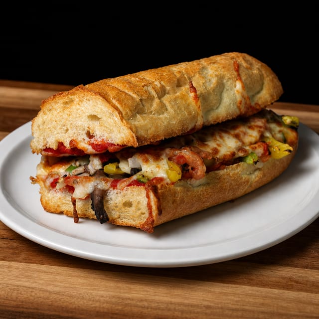 12” Veggie Pizza Sub.