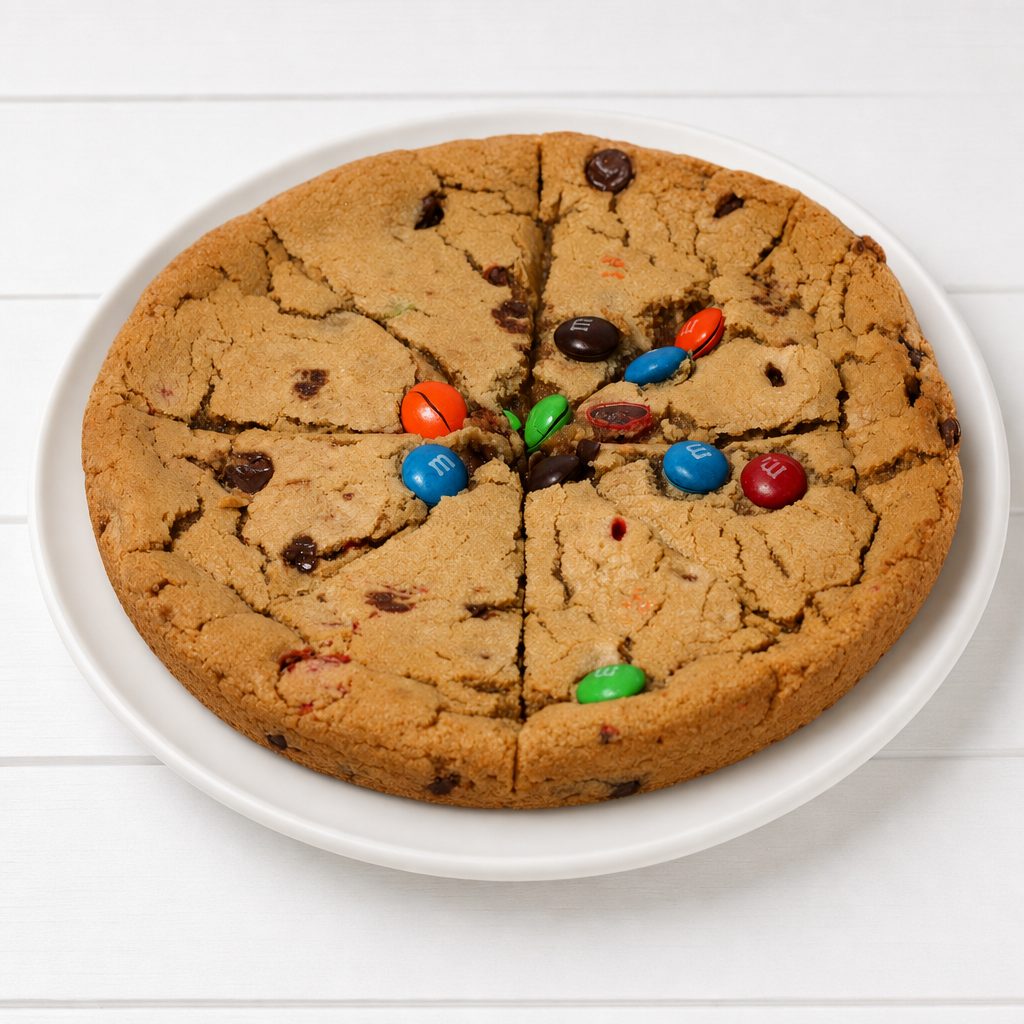7" M&M Cookie.