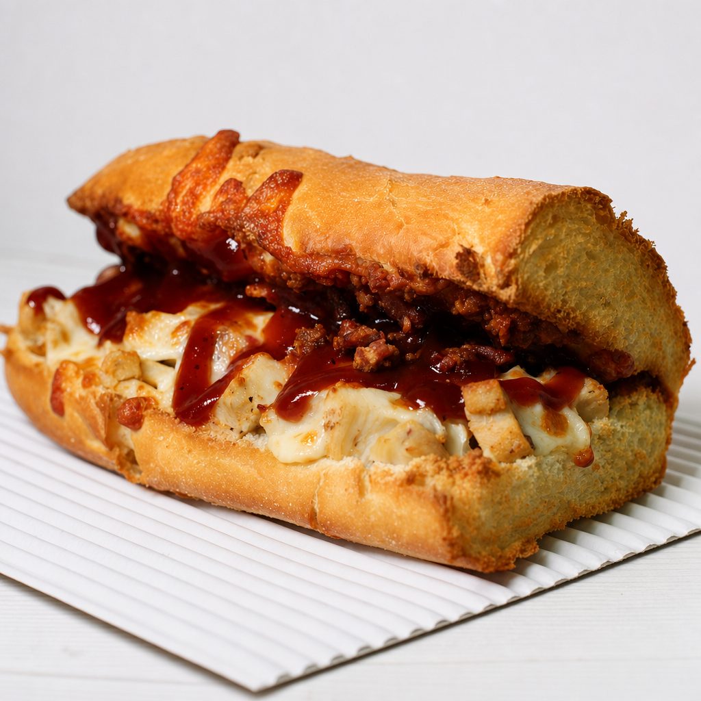 12” BBQ Chicken Sub.
