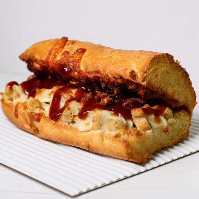 12” BBQ Chicken Sub.
