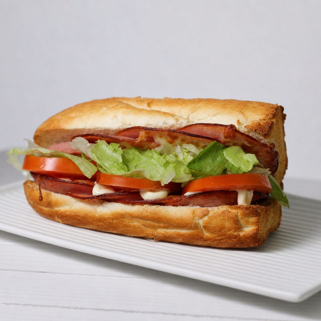 12” Ham & Cheese Sub.