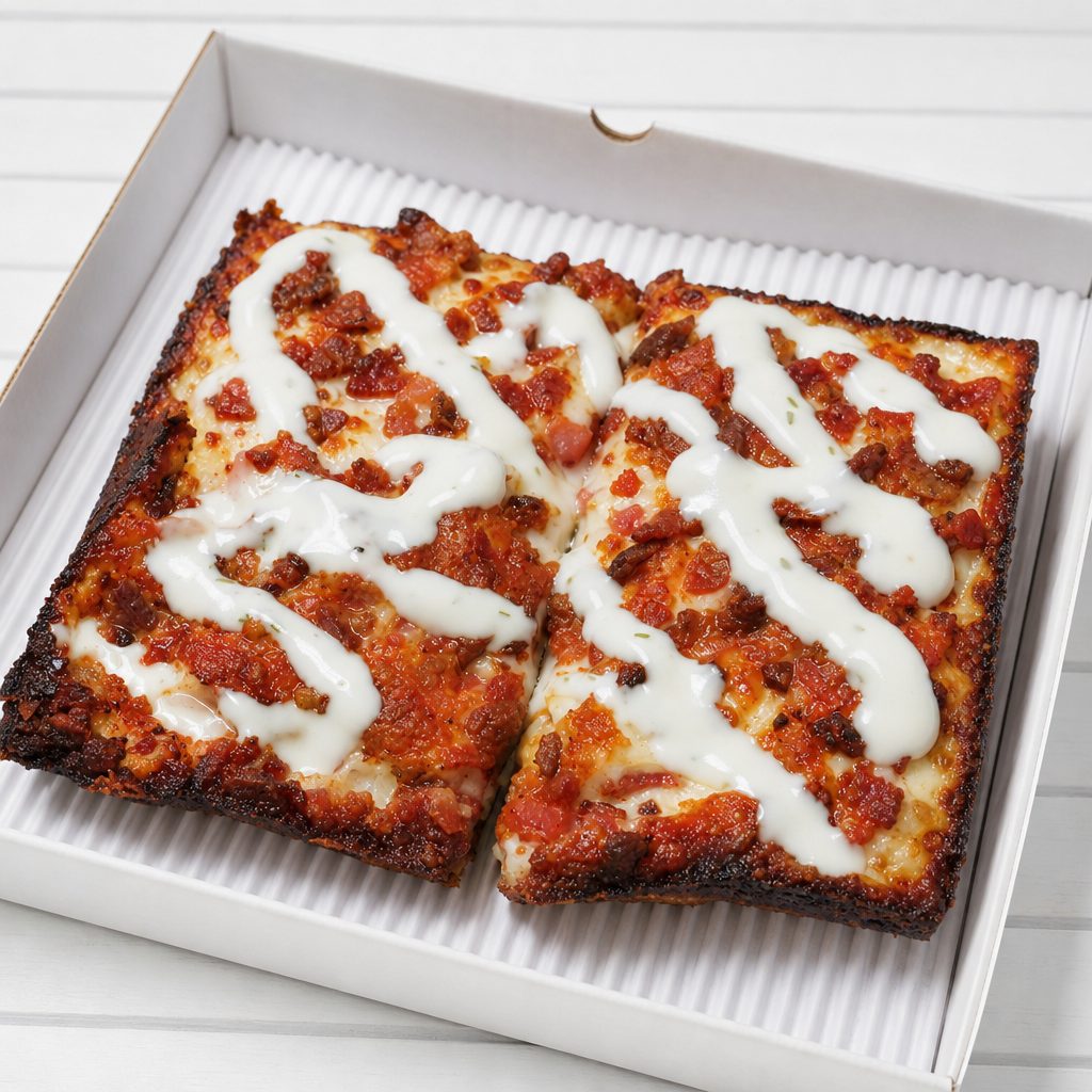 6x6 Chicken Bacon Ranch Pizza.