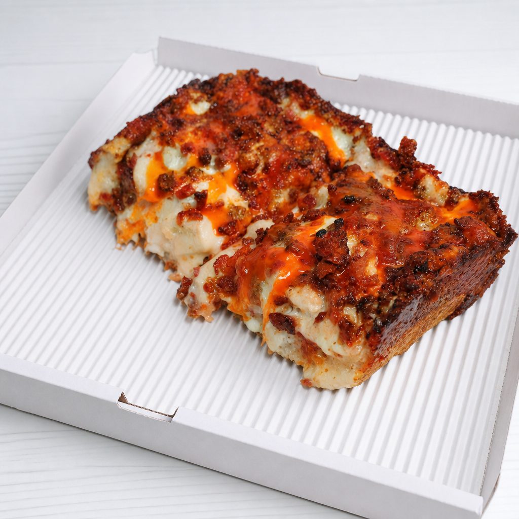 6x6 Buffalo Chicken Pizza.
