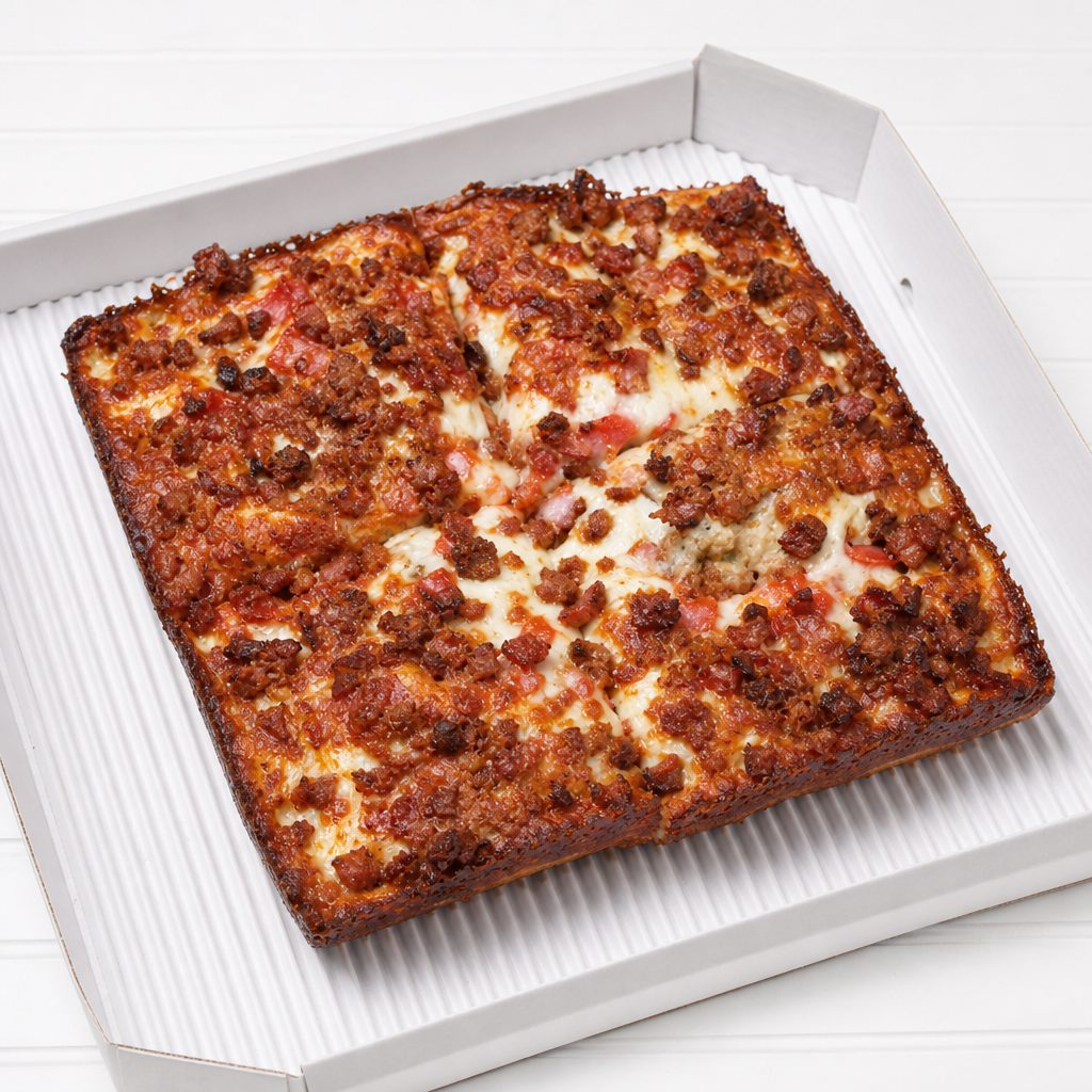 6x6 All Meat Pizza.