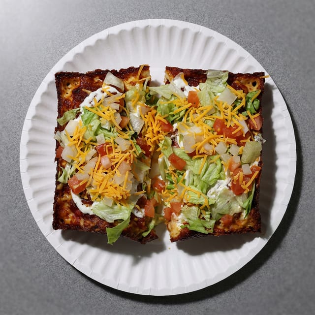 6x6 Taco Pizza.