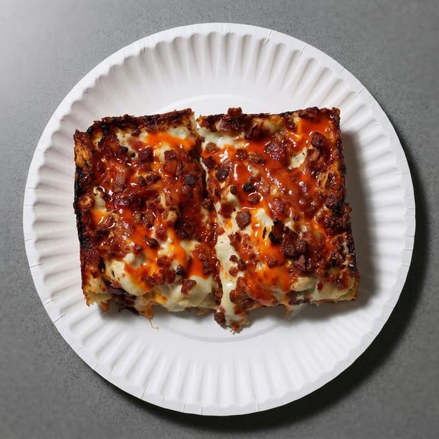 6x6 Buffalo Chicken Pizza.