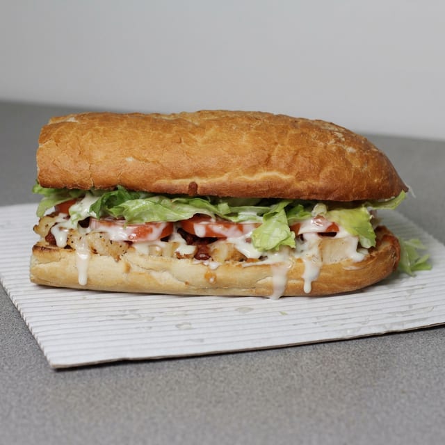 12” Chicken Bacon Ranch Sub.