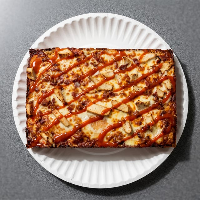 10x14 Buffalo Chicken Pizza.